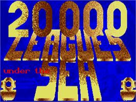 Title screen of 20 000 Leagues Under the Sea on the Atari ST.