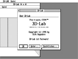 Title screen of 3D-Lab on the Atari ST.