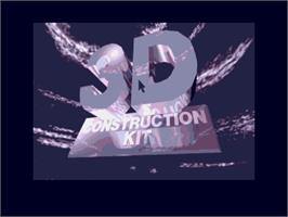 Title screen of 3D Construction Kit on the Atari ST.