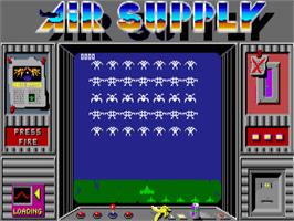Title screen of Air Supply on the Atari ST.