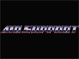 Title screen of Air Support on the Atari ST.