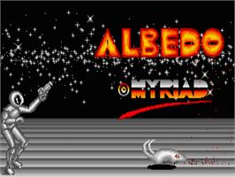 Title screen of Albedo on the Atari ST.