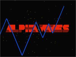 Title screen of Alpha Waves on the Atari ST.