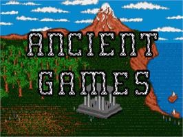 Title screen of Ancient Games on the Atari ST.