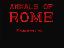 Title screen of Annals Of Rome on the Atari ST.