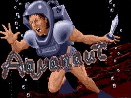 Title screen of Aquanaut on the Atari ST.