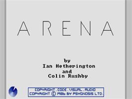 Title screen of Arena on the Atari ST.