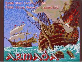 Title screen of Armada on the Atari ST.