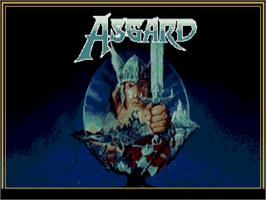 Title screen of Asgard on the Atari ST.