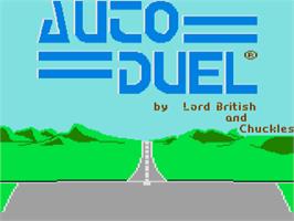 Title screen of Autoduel on the Atari ST.