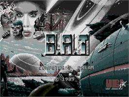 Title screen of B.A.T. on the Atari ST.