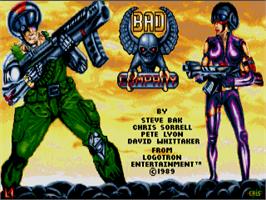 Title screen of Bad Company on the Atari ST.