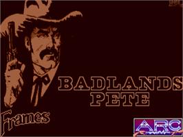 Title screen of Badlands Pete on the Atari ST.
