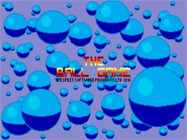 Title screen of Ball Game, The on the Atari ST.