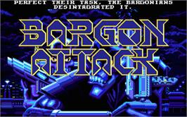 Title screen of Bargon Attack on the Atari ST.