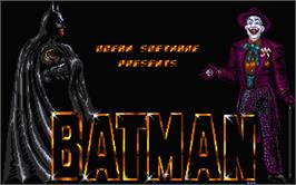 Title screen of Batman: The Movie on the Atari ST.