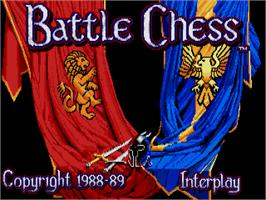 Title screen of Battle Chess on the Atari ST.