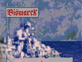 Title screen of Bismarck on the Atari ST.