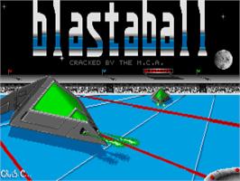 Title screen of Blastaball on the Atari ST.