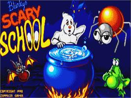 Title screen of Blinky's Scary School on the Atari ST.