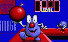Title screen of Bombuzal on the Atari ST.