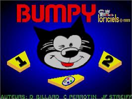 Title screen of Bumpy on the Atari ST.