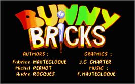 Title screen of Bunny Bricks on the Atari ST.