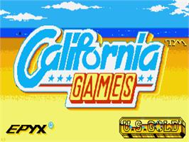 Title screen of California Games on the Atari ST.