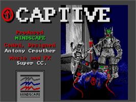 Title screen of Captive on the Atari ST.