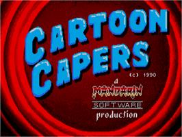 Title screen of Cartoon Capers on the Atari ST.
