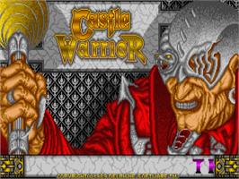 Title screen of Castle Warrior on the Atari ST.