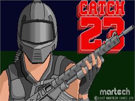 Title screen of Catch 23 on the Atari ST.