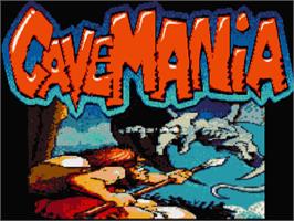 Title screen of Cavemania on the Atari ST.