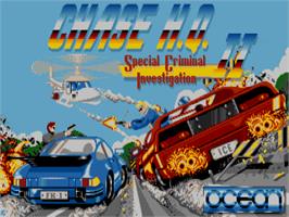 Title screen of Chase H.Q. 2 - Special Criminal Investigation on the Atari ST.