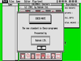 Title screen of Checkmate on the Atari ST.