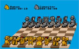 Title screen of Chess Player 2150 on the Atari ST.