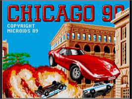 Title screen of Chicago 90 on the Atari ST.