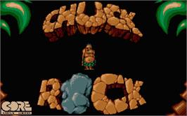 Title screen of Chuck Rock on the Atari ST.