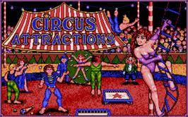 Title screen of Circus Attractions on the Atari ST.