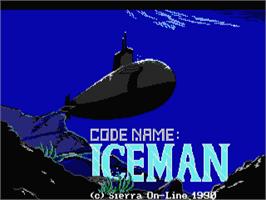 Title screen of Code-Name - Iceman on the Atari ST.