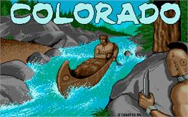 Title screen of Colorado on the Atari ST.