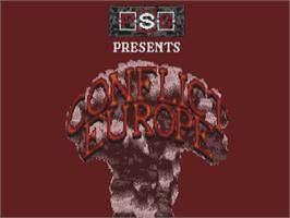 Title screen of Conflict - Europe on the Atari ST.