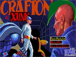 Title screen of Crafton And Xunk on the Atari ST.