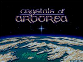 Title screen of Crystals of Arborea on the Atari ST.