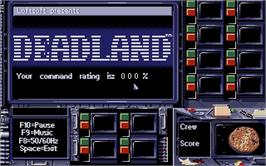 Title screen of Deadline on the Atari ST.