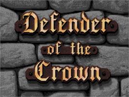 Title screen of Defender Of The Crown on the Atari ST.
