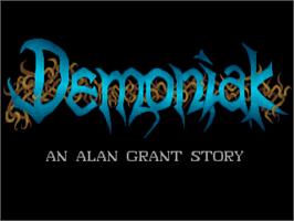 Title screen of Demoniak on the Atari ST.