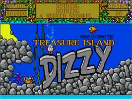 Title screen of Dizzy 2 - Treasure Island Dizzy on the Atari ST.