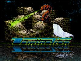Title screen of Domination on the Atari ST.
