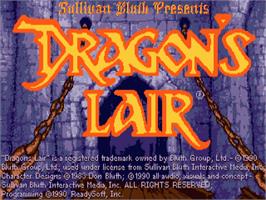 Title screen of Dragon's Lair on the Atari ST.